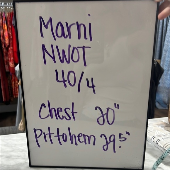 MARNI NWOT Light Coral Sheath like Sleeveless Dress Size 40/4 - Picture 6 of 11